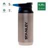 Термокружка STANLEY MOUNTAIN 0,35L с карабином стальной 10-02284-003