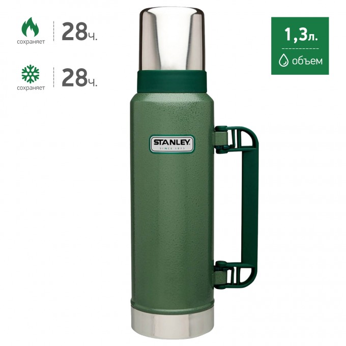 Термос STANLEY CLASSIC 1,3L зеленый 10-01032-037 Термос STANLEY CLASSIC 1,3L зеленый 10-01032-037